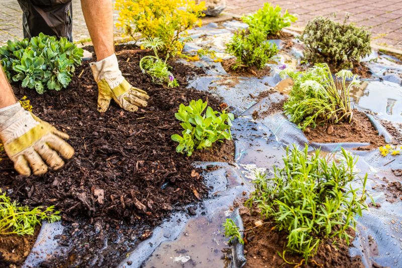 Brown Mulch Installation in Honolulu, HI